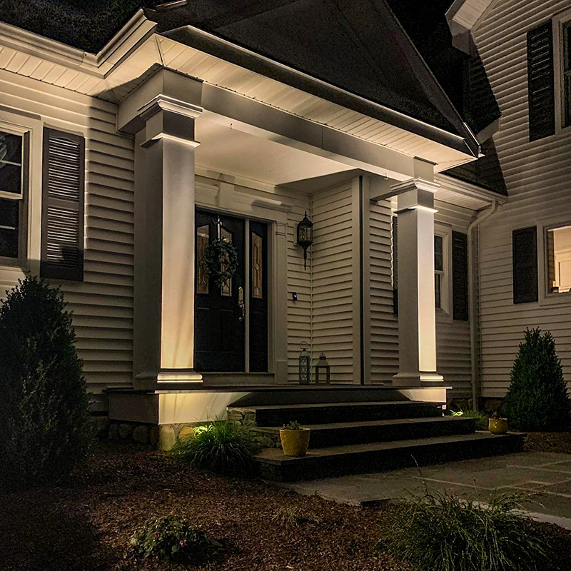 Landscape Lighting Front Stairs